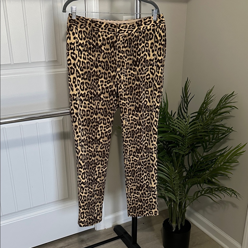 Chic Leopard Print Trousers by Banana Republic. New with tags